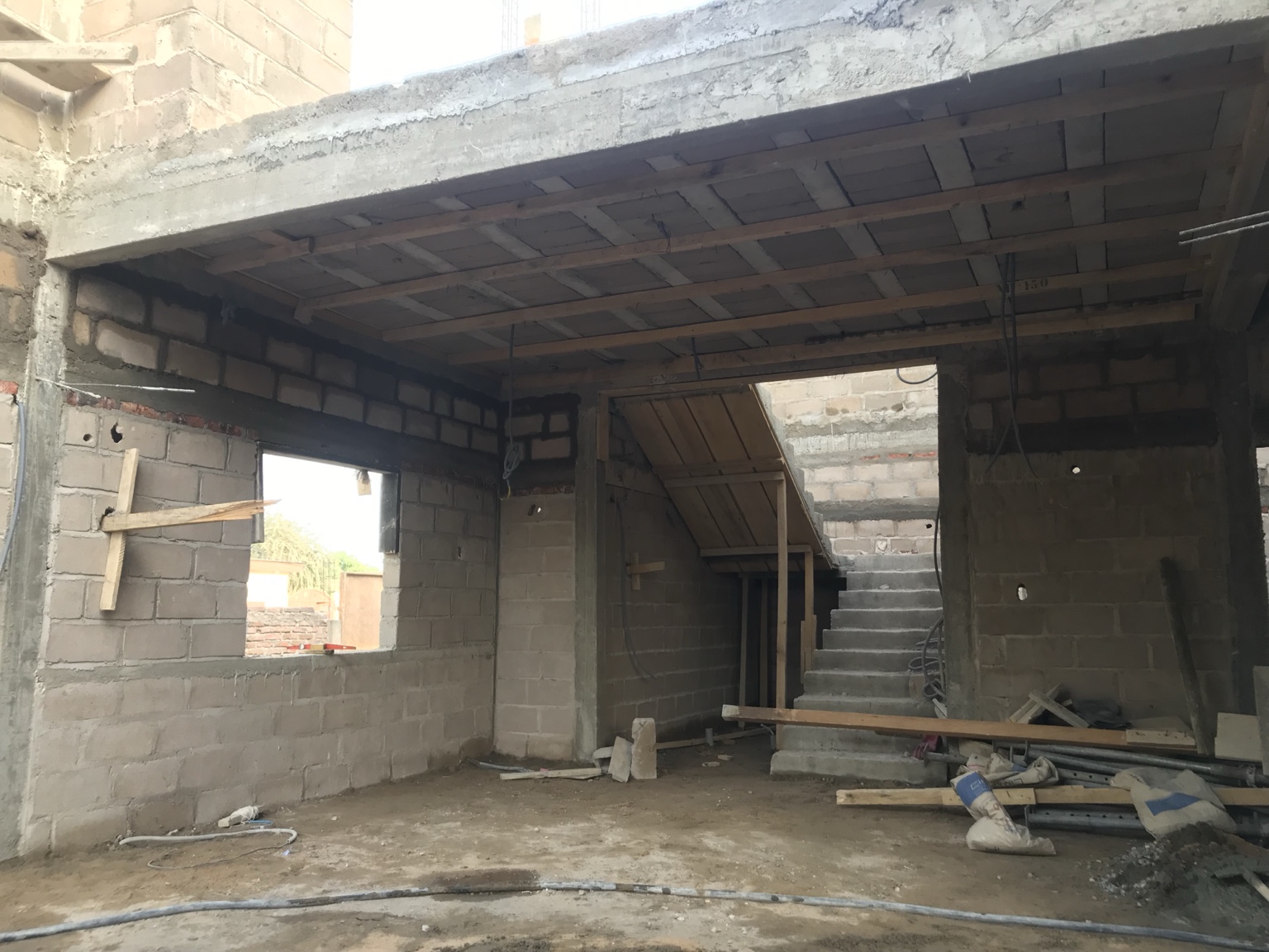 Villa 2 interior stair hall