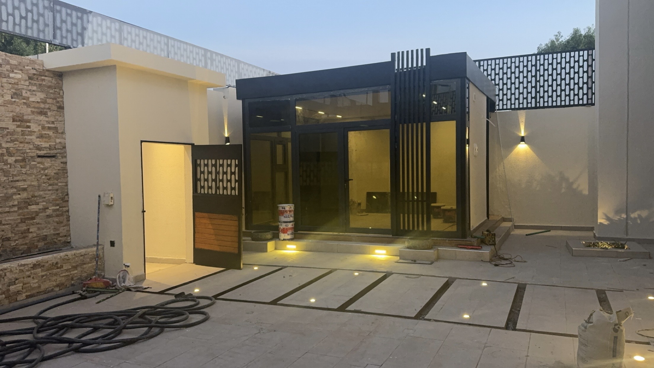 Villa annex courtyard